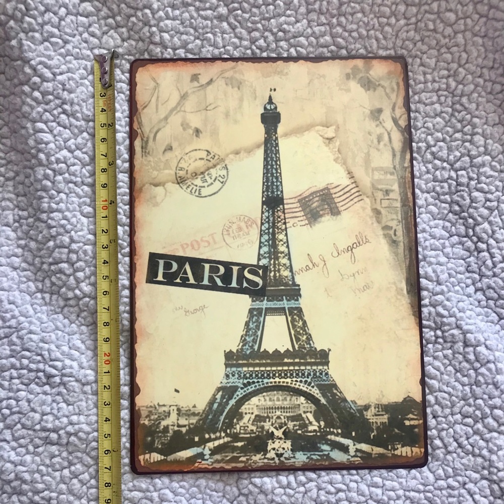 FINAL PRICE Paris Metal Decor 🚨 - Picture 3 of 3